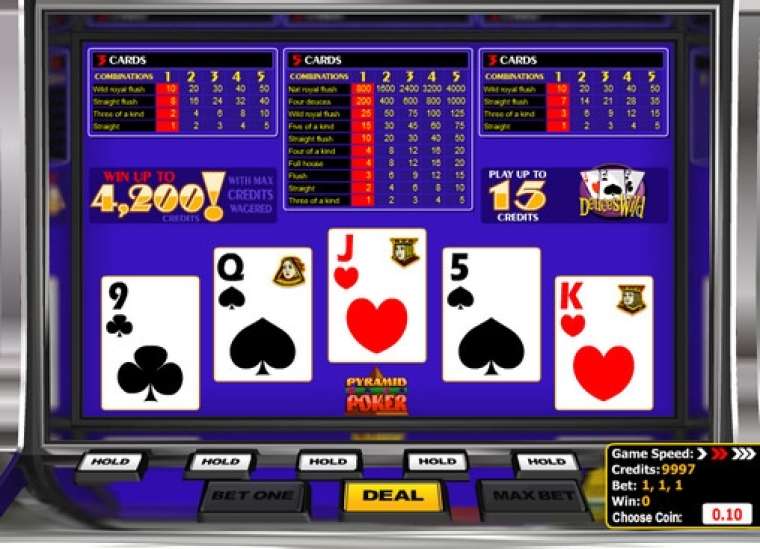 Play Deuces Wild Pyramid Poker