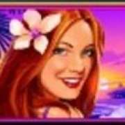 Girl with a flower in her hair symbol in Beach Holidays slot
