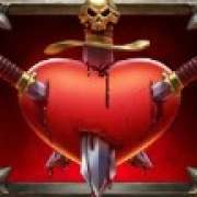Heart symbol in Alice Cooper and the Tome of Madness slot