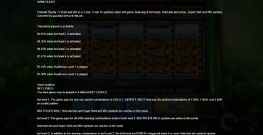 Emerald Bounty 7s Hold and Win: Rules