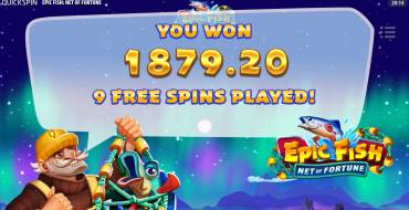 Epic Fish: Net of Fortune: Winnings
