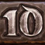 10 symbol in Dragons Clusterbuster slot