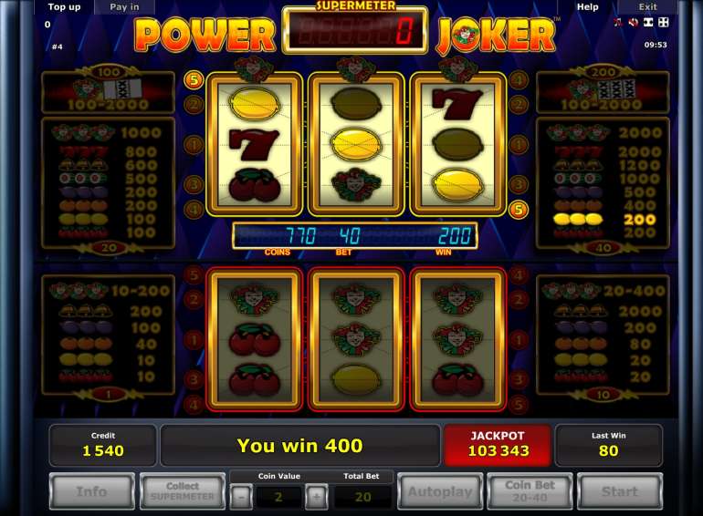 slot machines online power joker