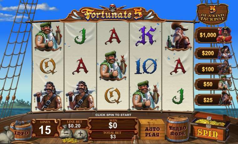 Play Fortunate 5 slot