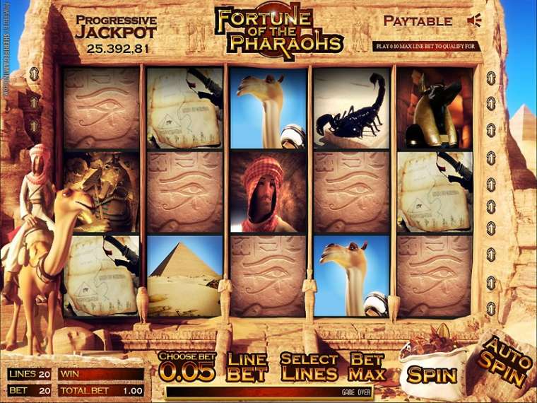Play Fortune of the Pharaohs slot