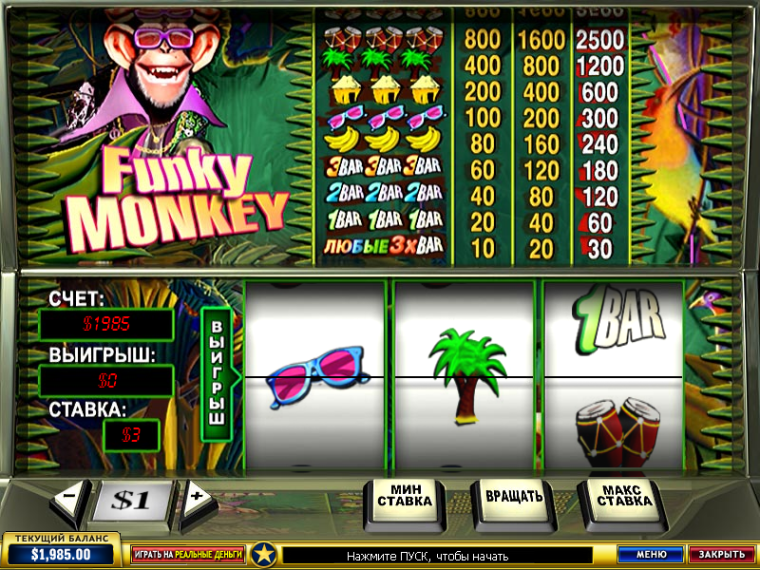 Funky Monkey Free Online Slots slot games with free spins 