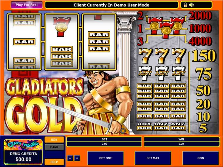 Play Gladiators Gold slot