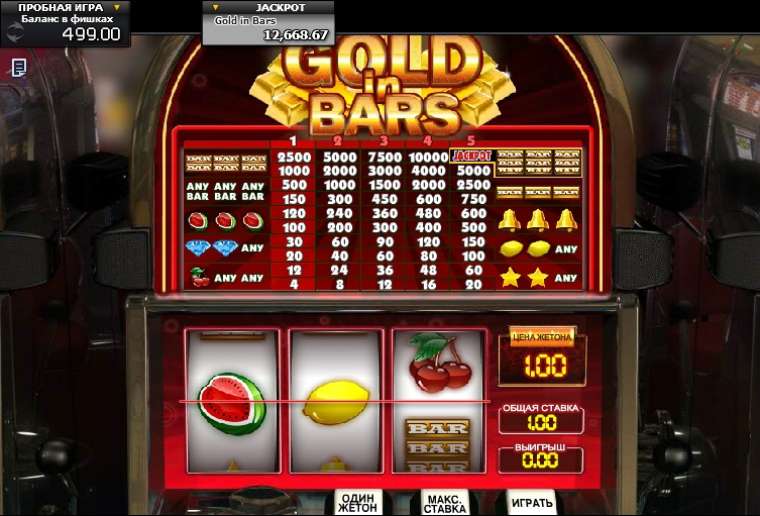 Play Gold in Bars slot