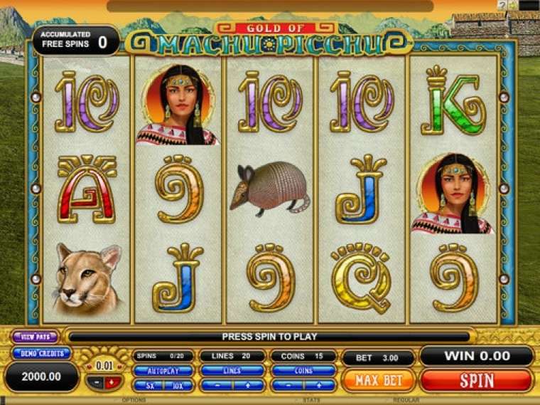 Play Gold of Machu Picchu slot