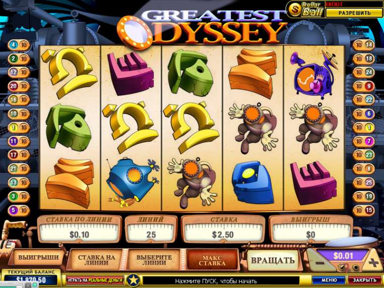 Play Greatest Odyssey slot