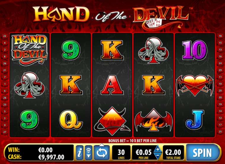 Play Hand of the Devil slot