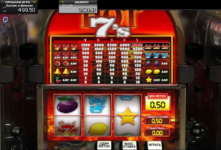 Play Hot 7’s  slot