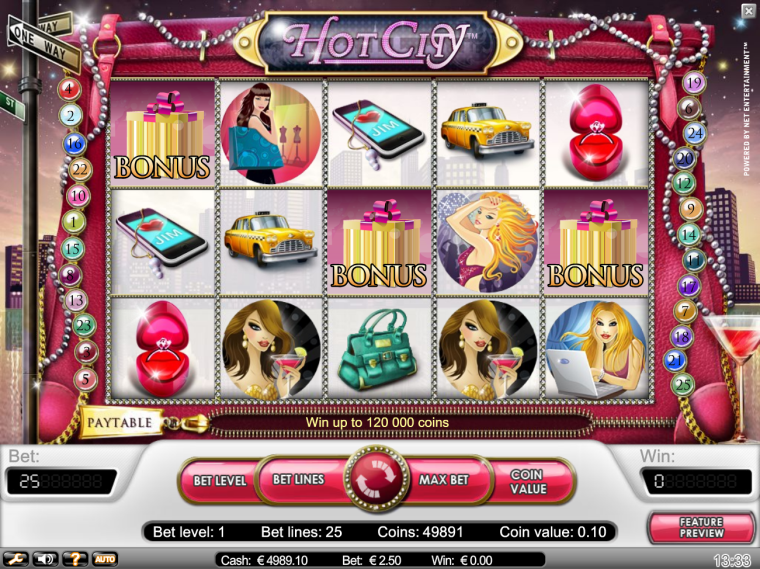 игровой автомат hot city netent