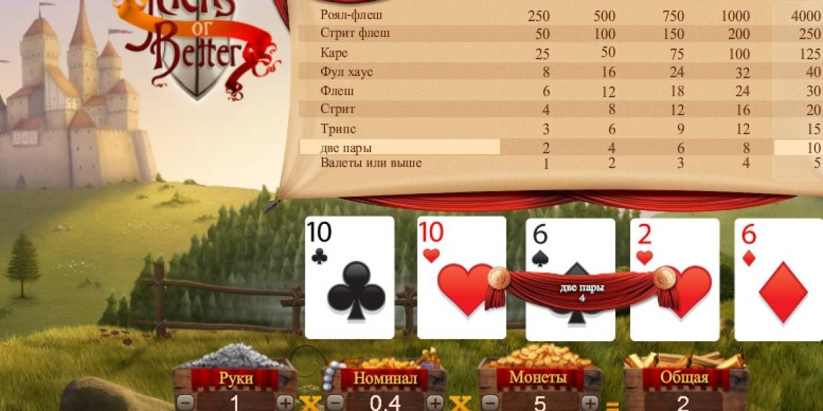 Jacks or Better Poker online