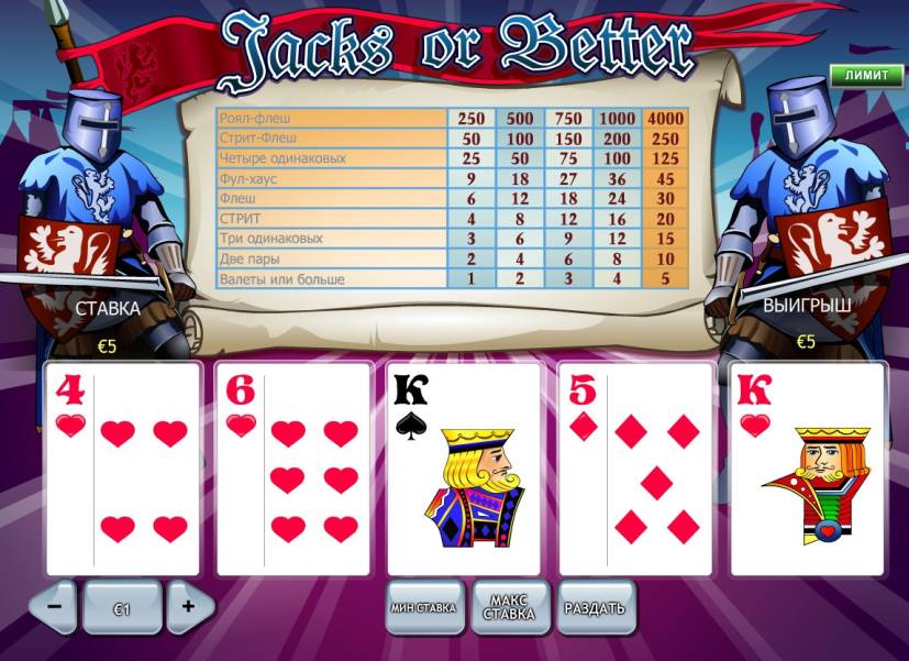 Jacks or Better Poker online