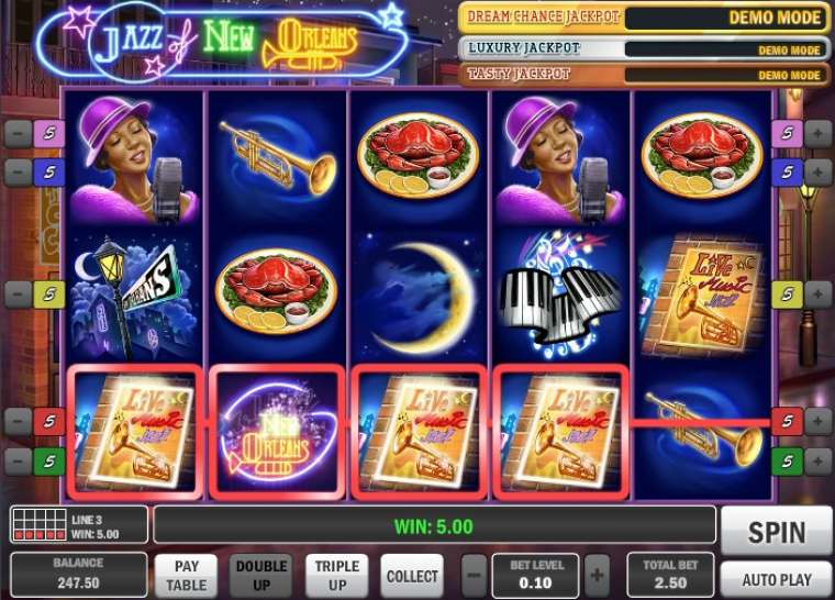 Play Jazz of New Orleans slot