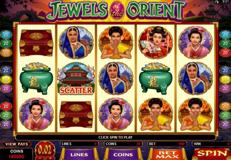 Play Jewels of the Orient slot