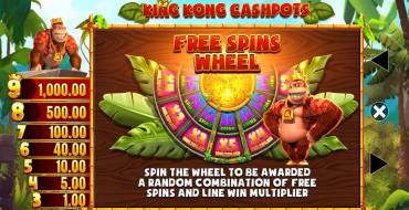 King Kong Cashpots: Free spins and/or respins