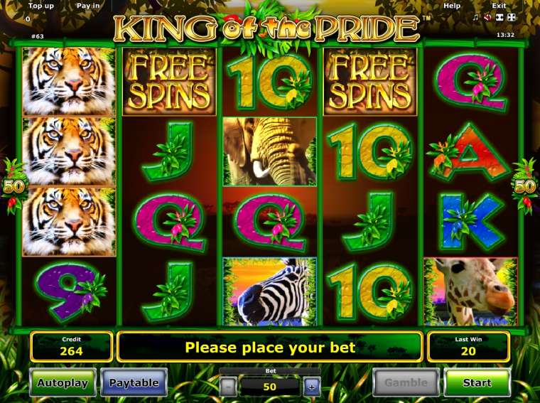 Play King of the Pride slot