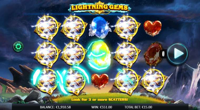 Play Lightning Gems slot