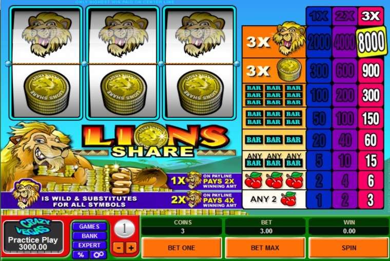 Play Lions Share slot