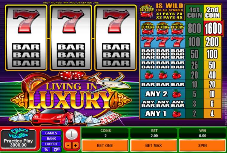 Play Living in Luxury slot