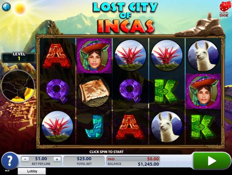 Play Lost City of Incas slot