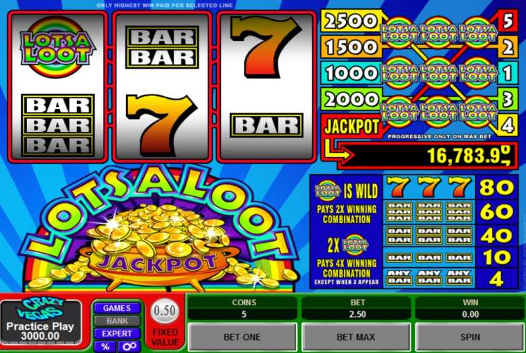 Play Lotsaloot 3 Reel - Progressive slot