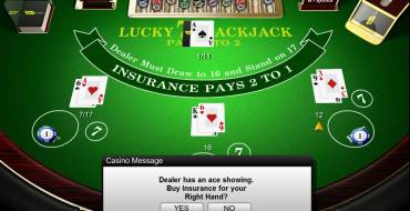 Lucky 7 Blackjack: Insurance