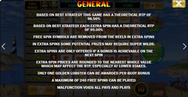 Lucky Larry`s Lobstermania Slingo: Rules