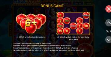 Magic Apple: Hold and Win: Bonus games