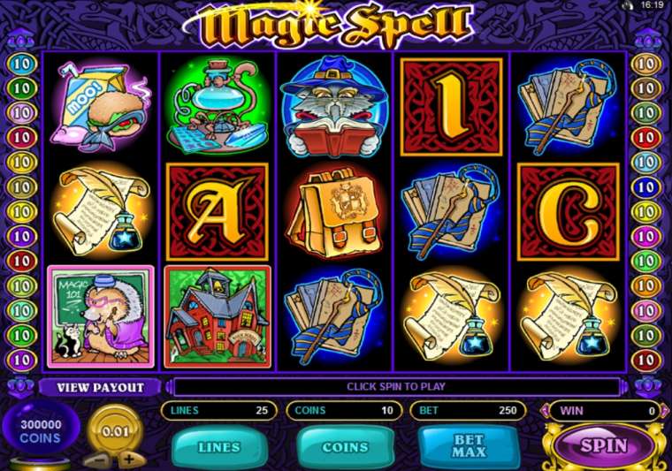 Play Magic Spell slot