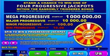 Mega Moolah Summertime – Progressive: Unique features