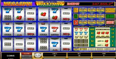 MegaSpin Prog Major Millions – Progressive: Slot machine