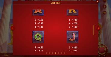 Midas Golden Touch 3: Payout table 3
