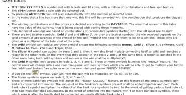 Million 777 Bells: Rules