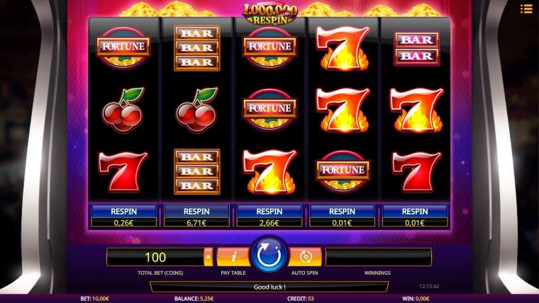 Play Million Coins Respin slot