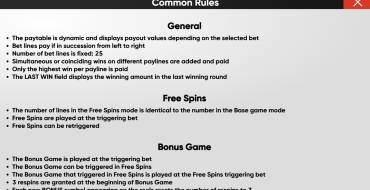 More Magic Apple: Hold and Win: Rules