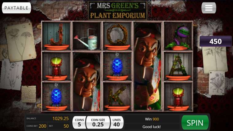 Play Mrs. Green’s Plant Emporium slot