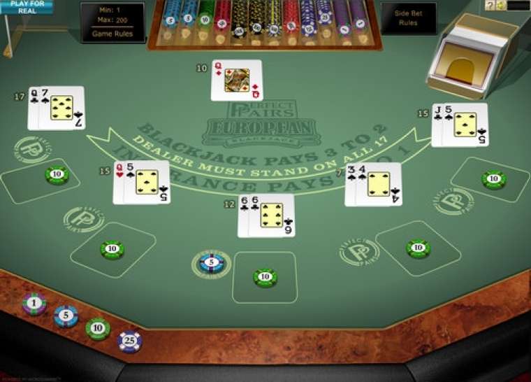 Play Multi-hand Perfect Pairs European Blackjack