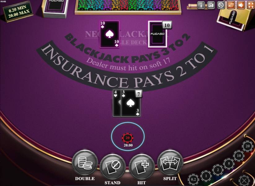 Neon Blackjack online