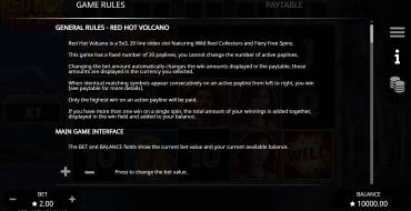 Red Hot Volcano: Rules