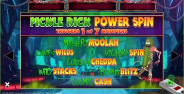 Rick and Morty Wubba Lubba Dub Dub Jackpot King: Unique features