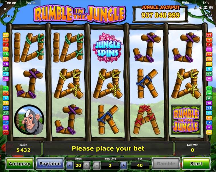 Play Rumble in the Jungle slot