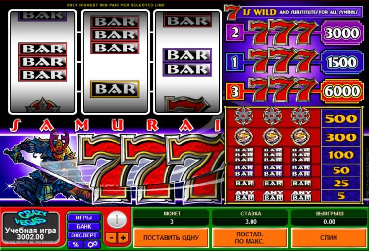 Play Samurai 7’s slot