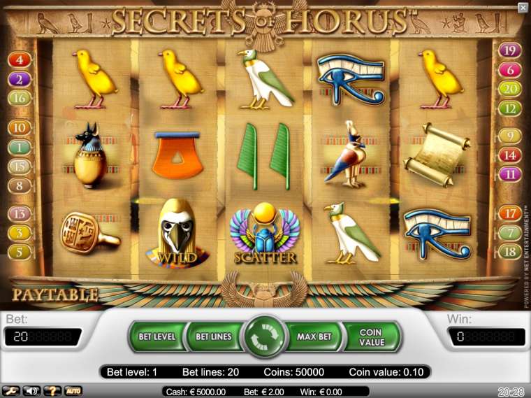 Play Secrets of Horus slot