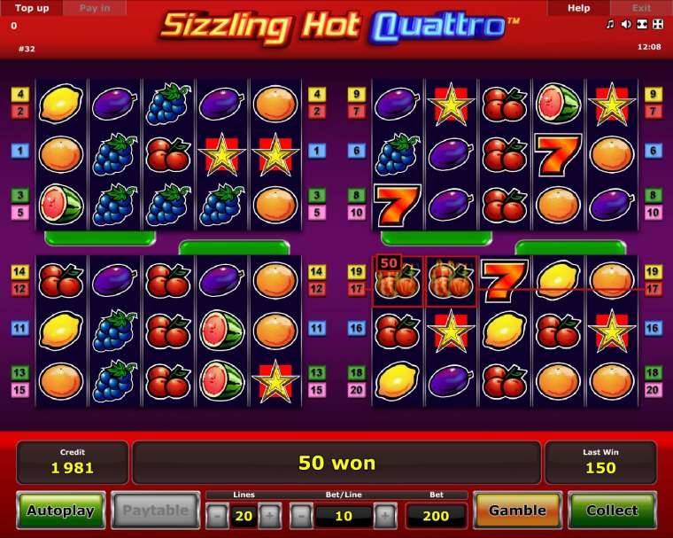 Sizzling Hot Quattro Sizzling Hot Quattro