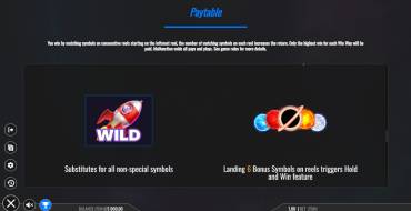 Solar Nova Megaways: Payout table