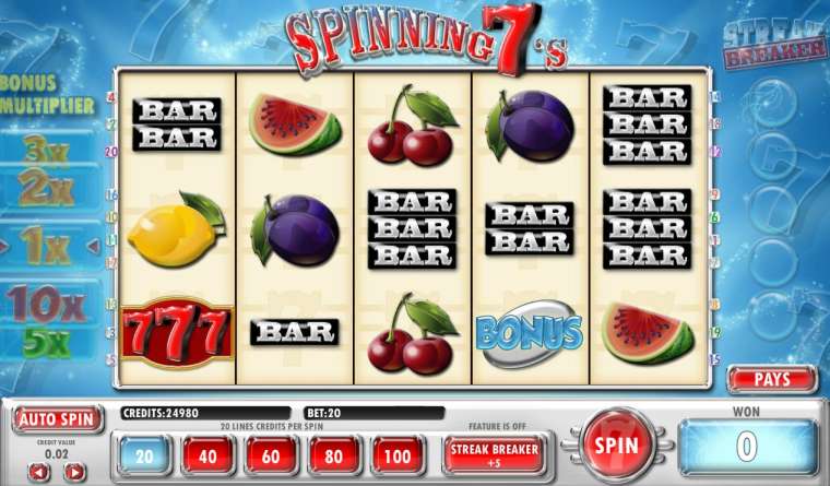 Play Spinning 7’s slot
