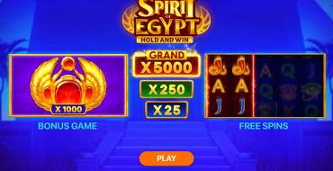 Spirit of Egypt: Hold and Win: Unique features